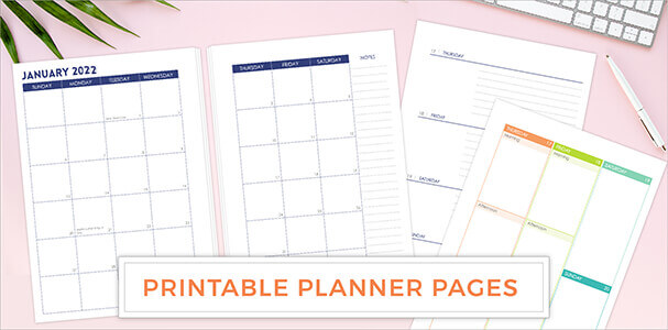 Printable Planner Pages
