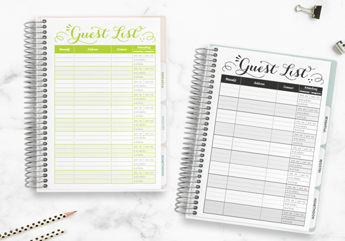 Choose your start month Or undated calendar