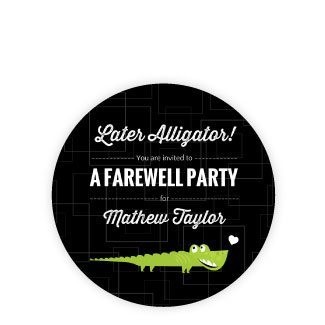 Later Alligator Farewell Party Invitation