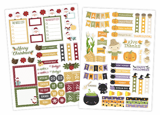 Seasonal Planner Stickers