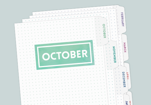 Choose your start month and planner length